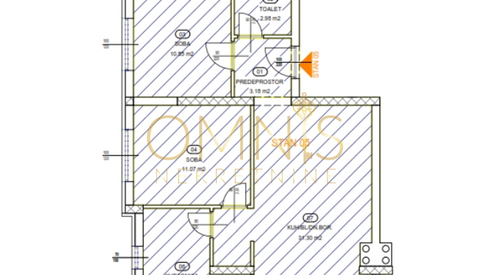 Rešetari - 3S+DB, 86.14 m2, new construction!